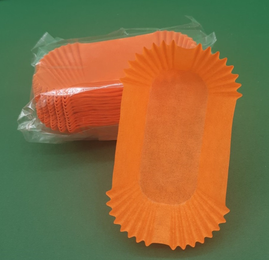 Тартолетка для кексів"Прямокутна помаранчева"(80*35*30,5) (100шт)/П-8/ (1 уп.) Харків - фото 2