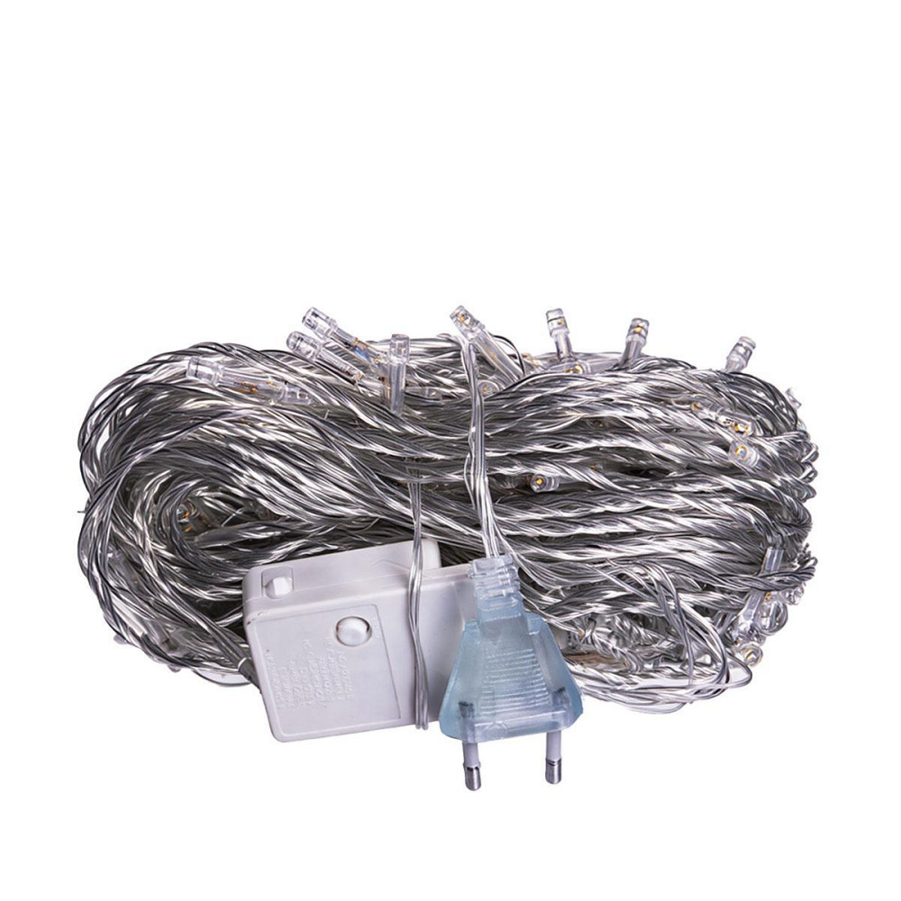 Гірлянда новорічна 22 м, 220 LED, білий провод, жовтий Київ - фото 2