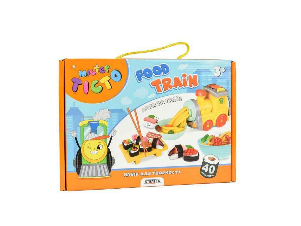 Набор для творчества Мистер тесто Food Train на украинском языке 41027 ТМ STRATEG Киев - изображение 1