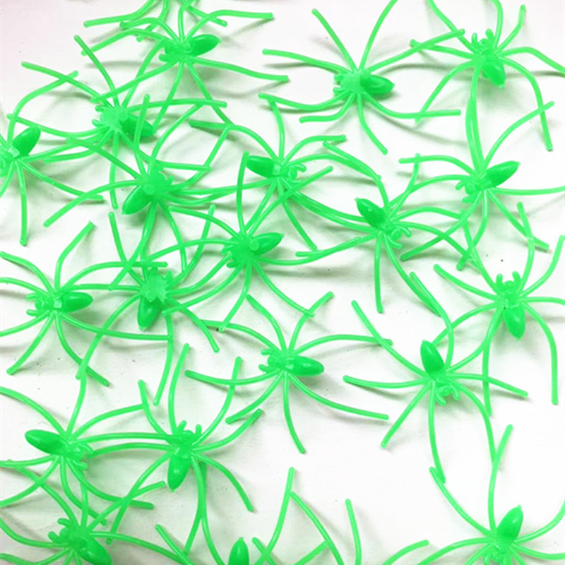 Павуки на Хелловін фосфорні 10 штук 50 на 48 мм салатовий Київ - фото 4