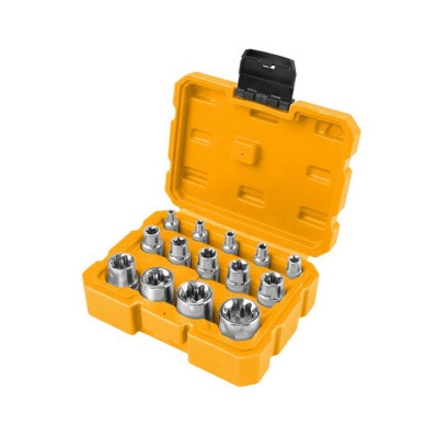 Набір головок Tolsen ПРОФІ торцевих, внутрішній Torx Е4-Е24, 14 шт. (15514) Вінниця - фото 1