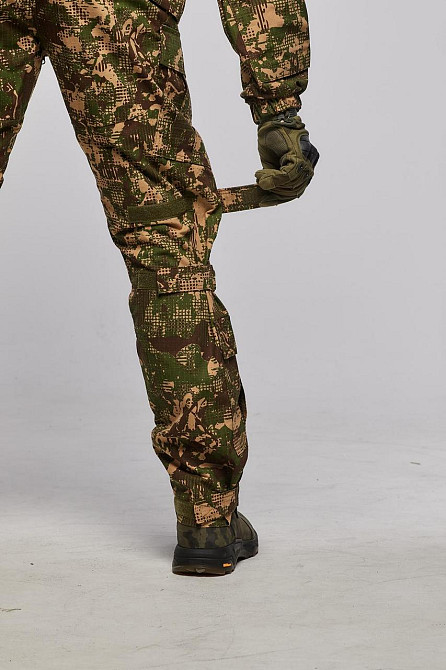 Мужские военные летние штаны старый хищник из ткани рип стоп, полевые с затяжками под коленями Львов - изображение 4