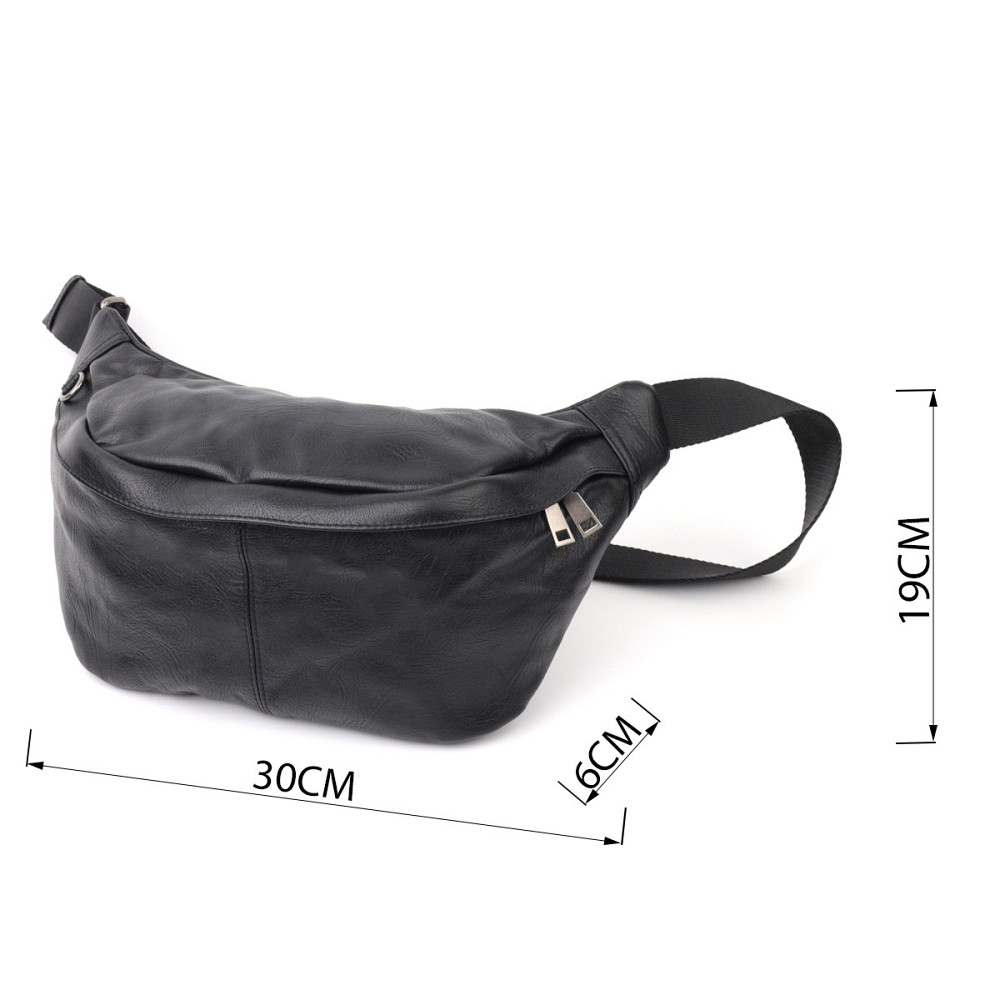 Сумка через плече Vintage 20831 шкіряна Чорний Київ - фото 3