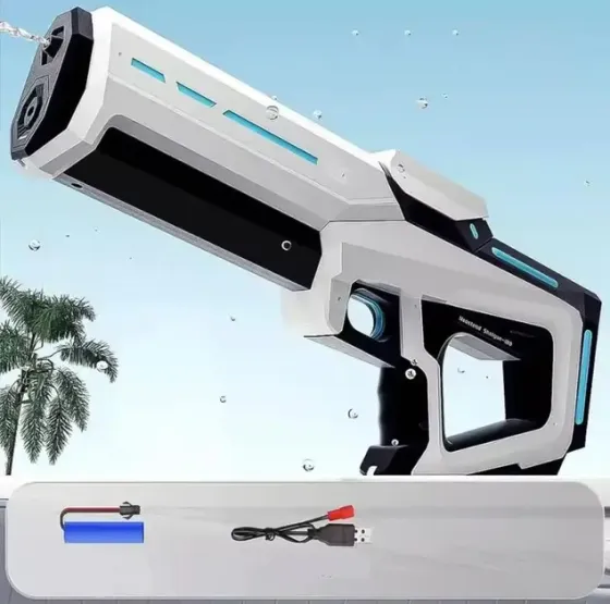 Водный бластер с насосом Zomer детский электрический водяной пистолет на аккумуляторе + USB Коломыя