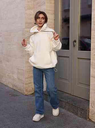 Жіноче затишне худі оверсайз шерпа на велюрі Одеса