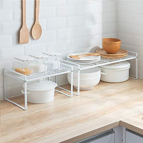 Кухонная дополнительная полочка, подставка, стеллаж в шкаф металлическая 33см White Винница - изображение 2