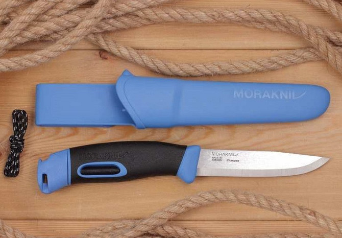 Туристичний Ніж з крісалом Morakniv "Companion Spark" Blue (13572) Неіржавка сталь Нововолинськ - фото 2