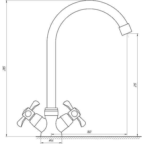 Змішувач для кухні DOMINO DK-H1-2N-GREEN (000011731) Київ