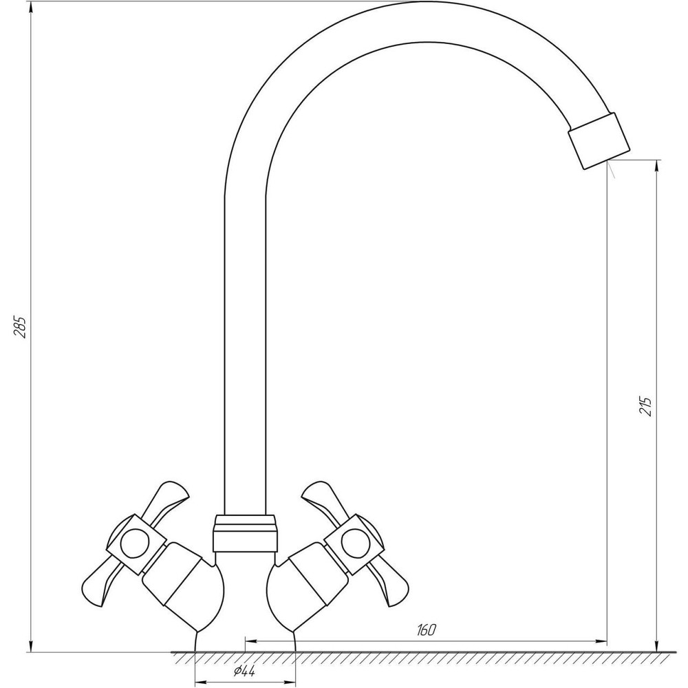 Змішувач для кухні DOMINO DK-H1-2N-GREEN (000011731) Київ - фото 5