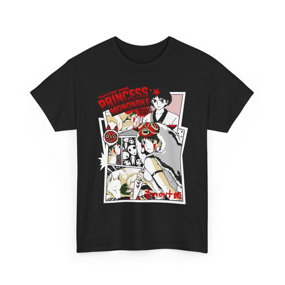 Футболка для хлопчика з аніме принтом Аніме Прінкесс Мононоке Фанс оверсайз (зріст від 165 до 180) Чорний AnimeJ0578m Дніпро - фото 5