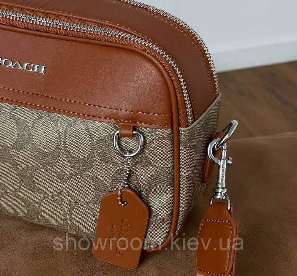 Чоловічі брендові сумки через плече Coach (1376-3) Київ - фото 7