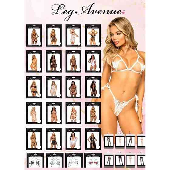 Сексуальный комбинезон с доступом Leg Avenue, черный, OS Sex Aura Киев