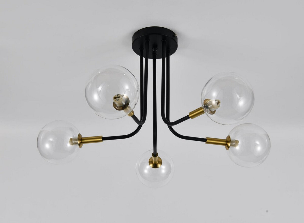 VALESO Підвісна люстра 9721-5 5x9W Чорний+Мідь Коломыя - изображение 1