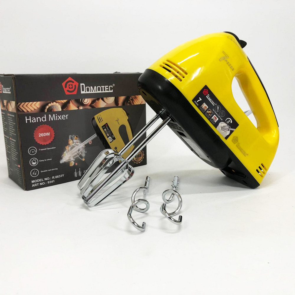 Портативный ручной миксер DOMOTEC, Ручной кухонный миксер для кондитера кухонный помощник UT-77 Львов - изображение 16