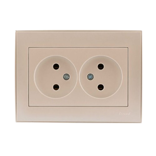 RAIN перлинно-білий перламутр Розетка внутрішня без заземлення Лезард Житомир - изображение 1