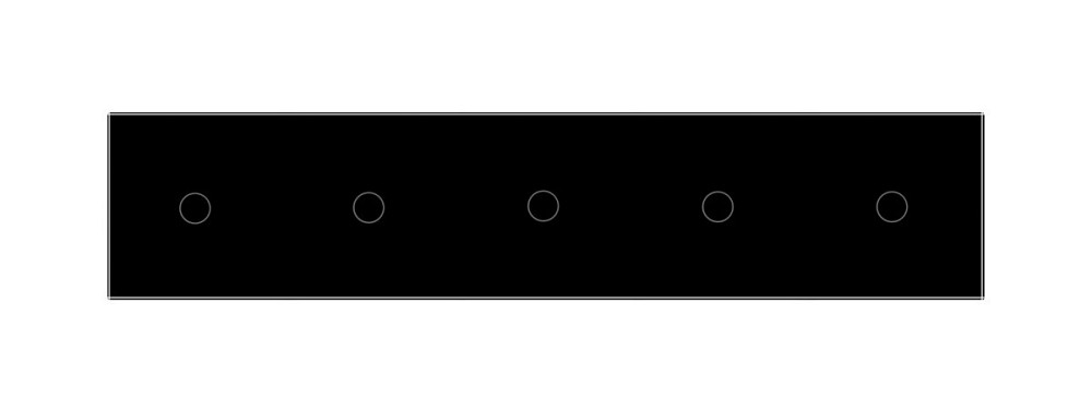 Розумний сенсорний ZigBee вимикач 5 сенсорів (1-1-1-1-1) Livolo чорний скло (VL-C705Z-12) Коломыя - изображение 3