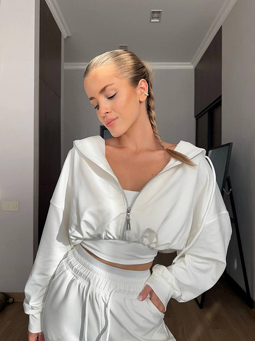 Жіночий прогулянковий костюм двійка: кофта і штани двунитка LUX Одеса - фото 6