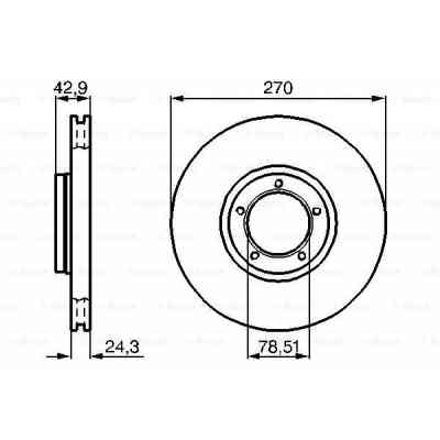 Тормозной диск Bosch 0 986 478 166 Винница