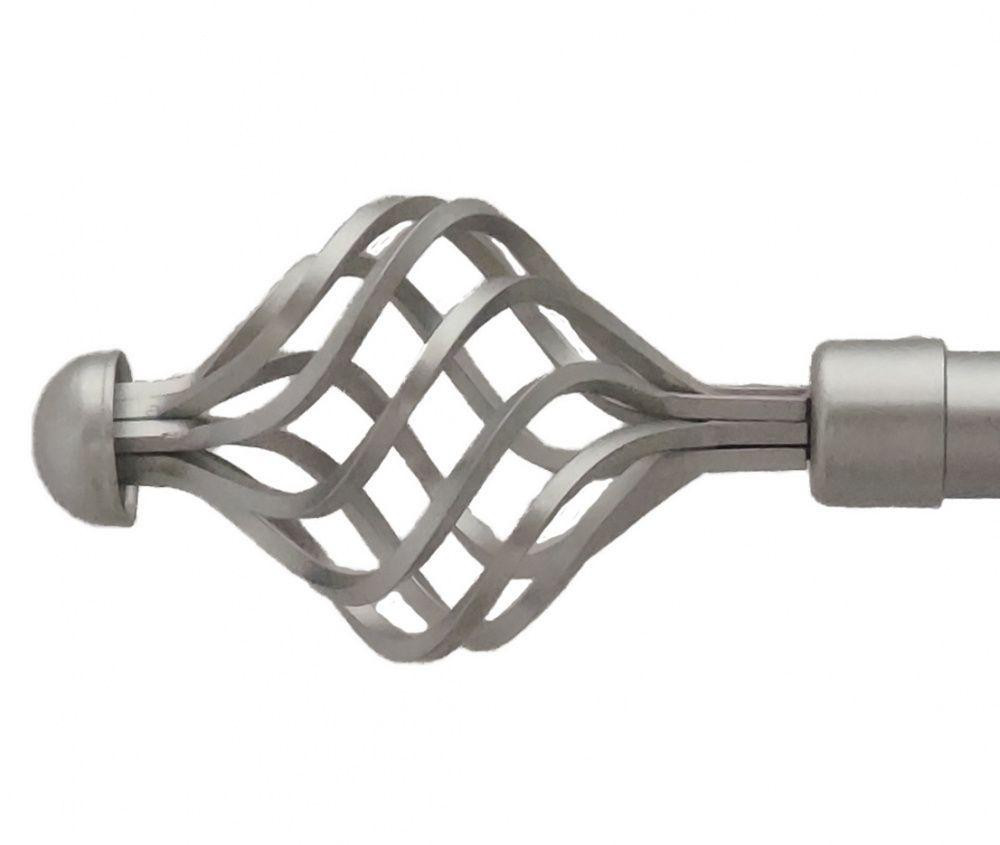 Карниз Orvit Арезо металевий однорядний техно гладка труба кільце металеве Сатин 25 мм 200 см (00-00026210) Львов - изображение 2