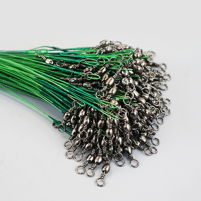 Поводки для рыбалки стальные 20 см, 20 шт с застежкой Киев - изображение 6