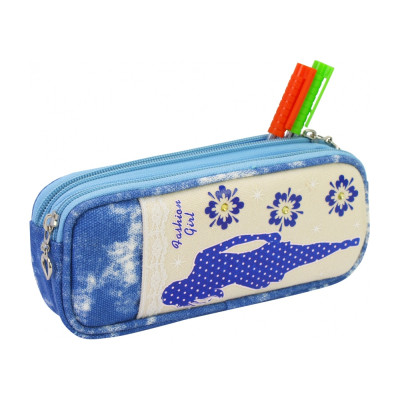 Пенал Cool For School 1 отделение Голубой (J-2392-blue) Винница - изображение 2