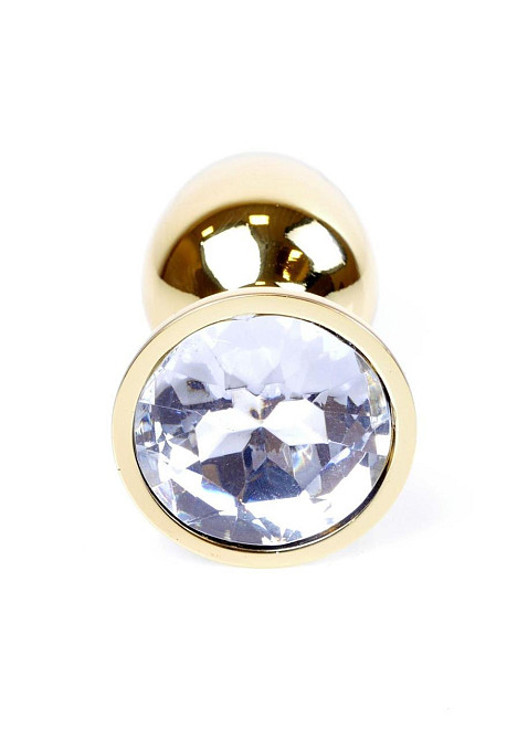 Анальная пробка - Jewellery Gold Plug Clear Sex Aura Киев - изображение 2