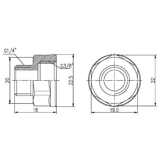 Перехід Thermo Alliance Forte 3/8"х3/4" ВЗ SF36096 Київ