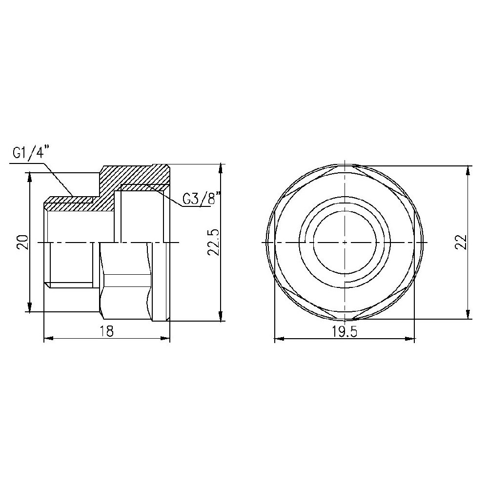 Перехід Thermo Alliance Forte 3/8"х3/4" ВЗ SF36096 Київ - фото 6