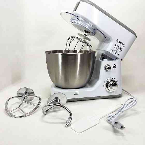 Безшумний кухонний комбайн, Міксер для приготування крему і соусів, Кухонний тістомісильник з насадками HL-41 Івано-Франківськ