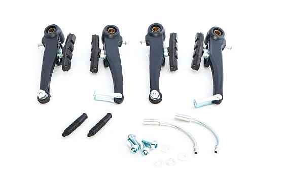 Гальмо велосипеда V-brake (чорне) (комплект, перед + зад) Мукачево