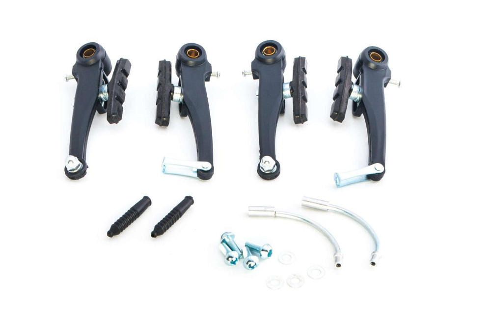 Гальмо велосипеда V-brake (чорне) (комплект, перед + зад) Мукачево - фото 1