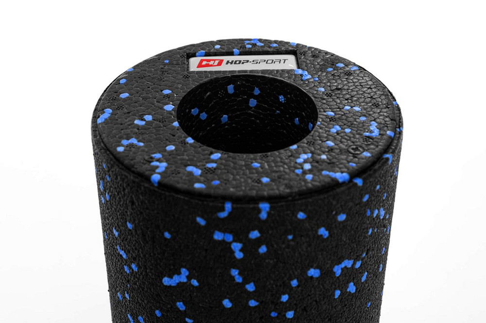 Роллер масажер (валик, ролик) гладкий Hop-Sport EPP 33см HS-P033YG чорно-синій Київ - фото 4