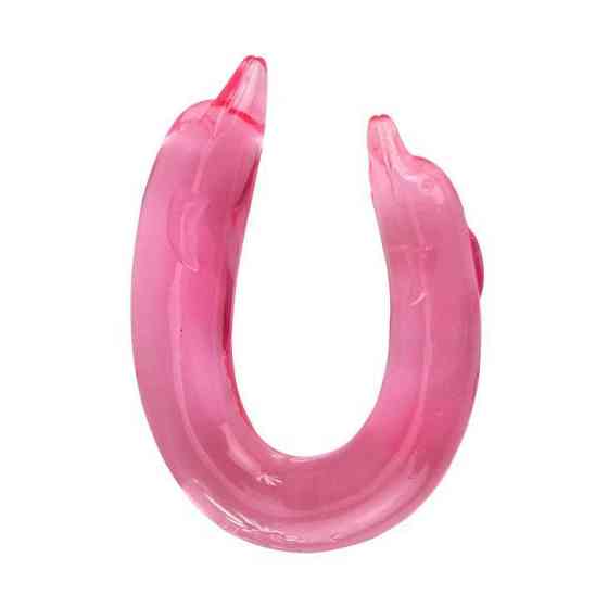 Двухсторонний фаллоимитатор - Double Dolphin Pink Sex Aura Киев