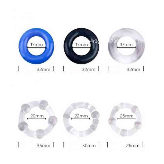 Набор эрекционных колец (3 шт) прозрачный Винница