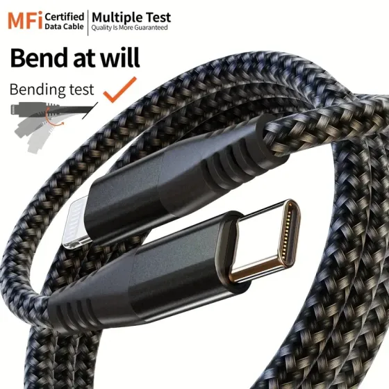 Кабель Type-C Lightning Pavareal Q33PD 1м для iPhone/iPad Київ