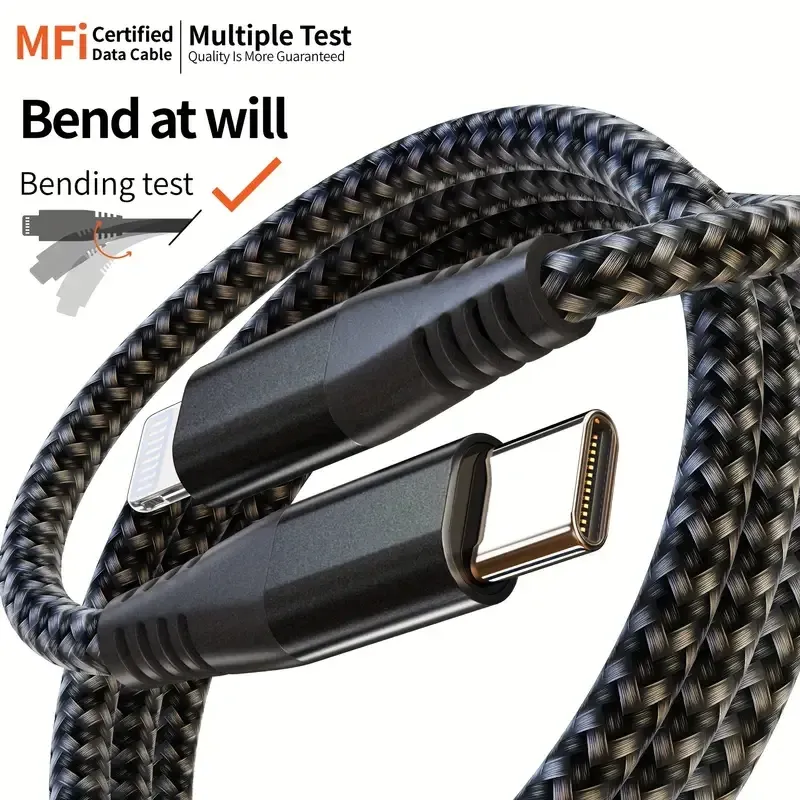 Кабель Type-C Lightning Pavareal Q33PD 1м для iPhone/iPad Київ - фото 2