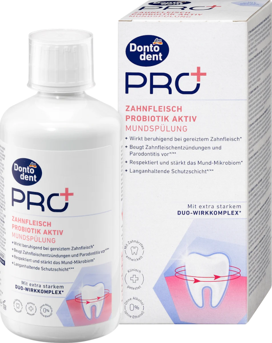 Dontodent PRO+ Mundspülung PRO+ Zahnfleisch Probiotik Aktiv, 400 ml Ополіскувач для порожнини рота Київ - фото 1