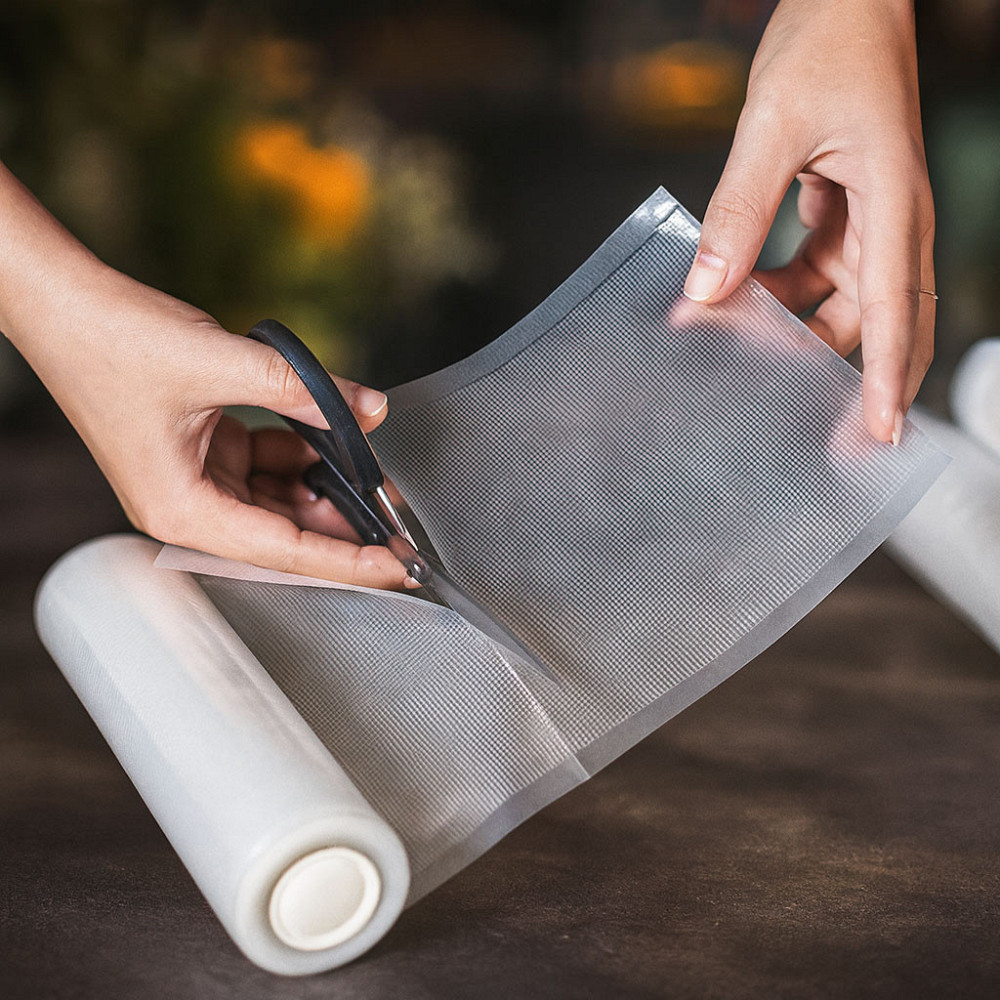 Вакуумні пакети для їжі 5 м х 12 см / Рифлені пакети для вакууматора / Пакети вакуумні Київ - фото 8