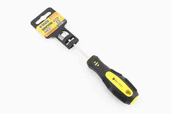 Викрутка магнітна шліцева SL5x 75мм ручка з TPR покриттям 48-5575 Київ