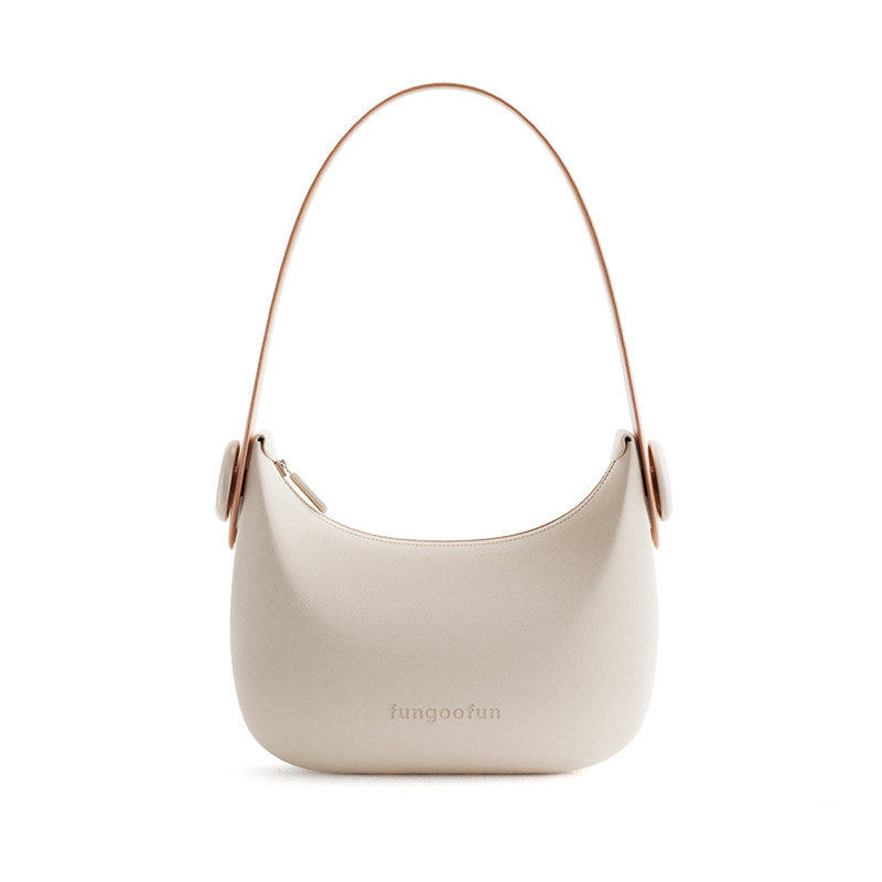 Сумочка силіконова клатч жіночий на ремінці з ручками водонепроникна сумка Fungoofun на блискавці, бежева Кам'янець-Подільський - фото 2