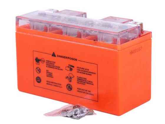 Аккумулятор 6.5АH MOTO 12N7BL-BS гелевый 150*65*95mm оранжевый Мукачево