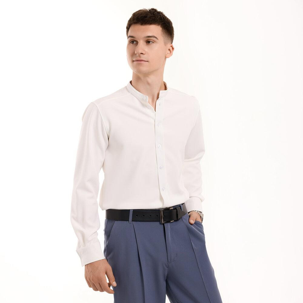 Молочна сорочка чоловіча з довгими рукавами Pobedov Legend Київ - фото 1