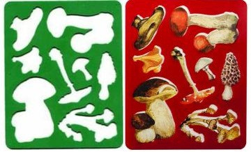 Трафарет "Луч" 9С450-08 "Грибы" 370157, шт Київ - фото 1