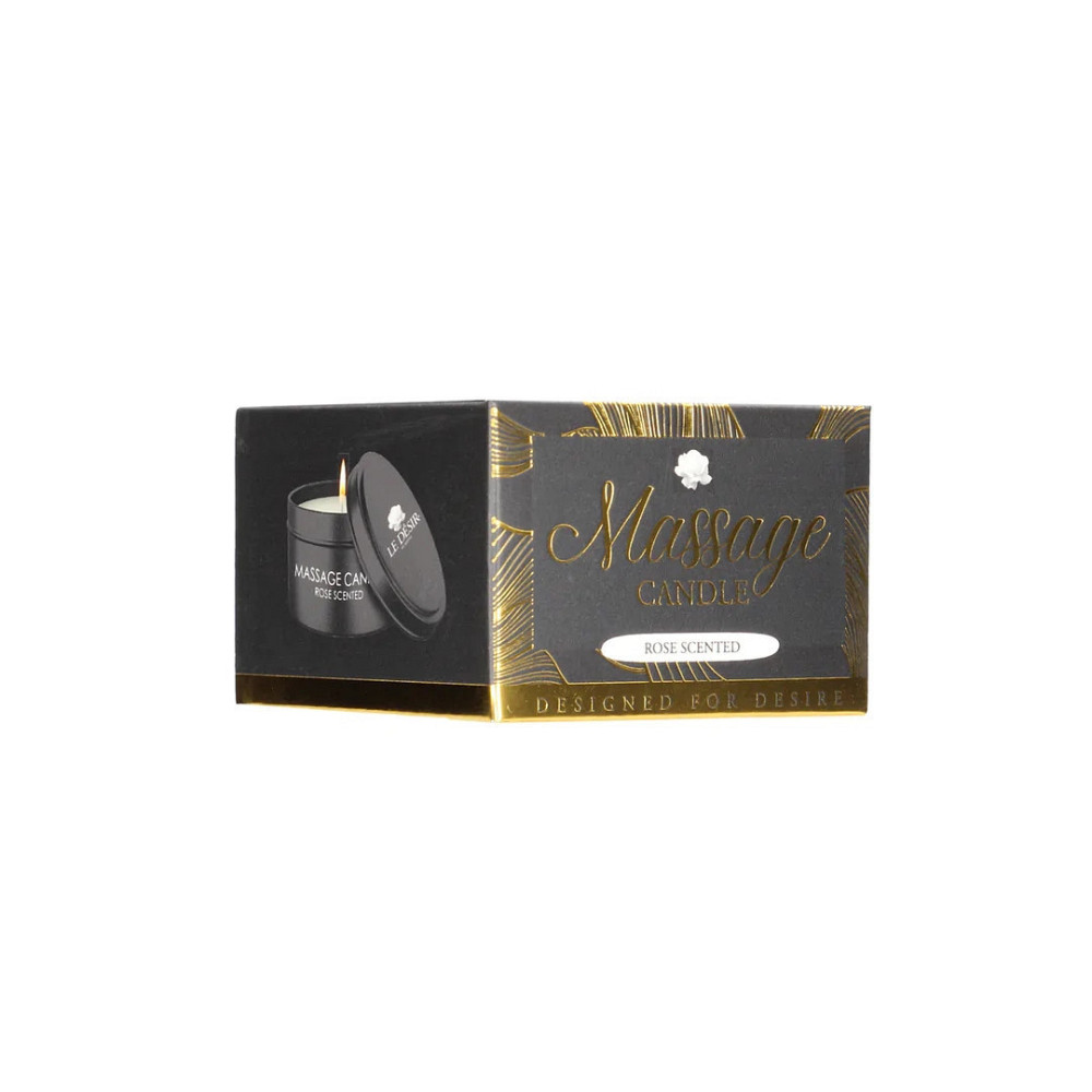 Массажная свеча - Le Desir Erotic Massage Candle Rose Scented, 100 г Sex Aura Киев - изображение 5
