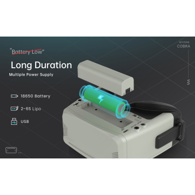 Окуляри FPV Skyzone Cobra X V4 Diversity DVR 5.8GHz 56CH L,X Band (COBRAX5G) Вінниця - фото 4