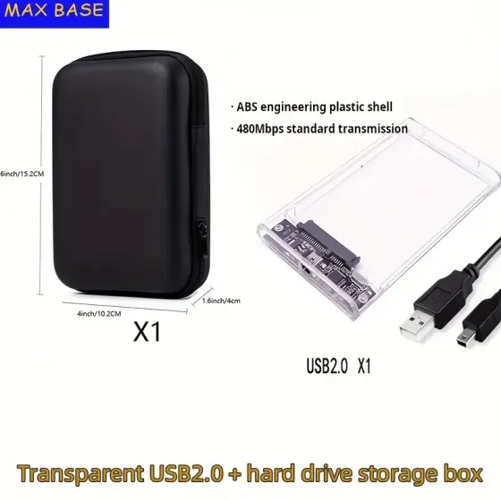 Прозорий корпус для 2.5" HDD/SSD з LED-індикатором Київ