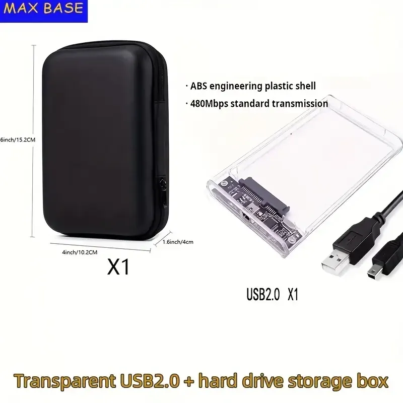 Прозорий корпус для 2.5" HDD/SSD з LED-індикатором Київ - фото 6