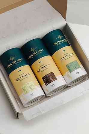Подарочный набор гранолы Ginger, Sweet Cashew & Finik Gregory Mill Киев