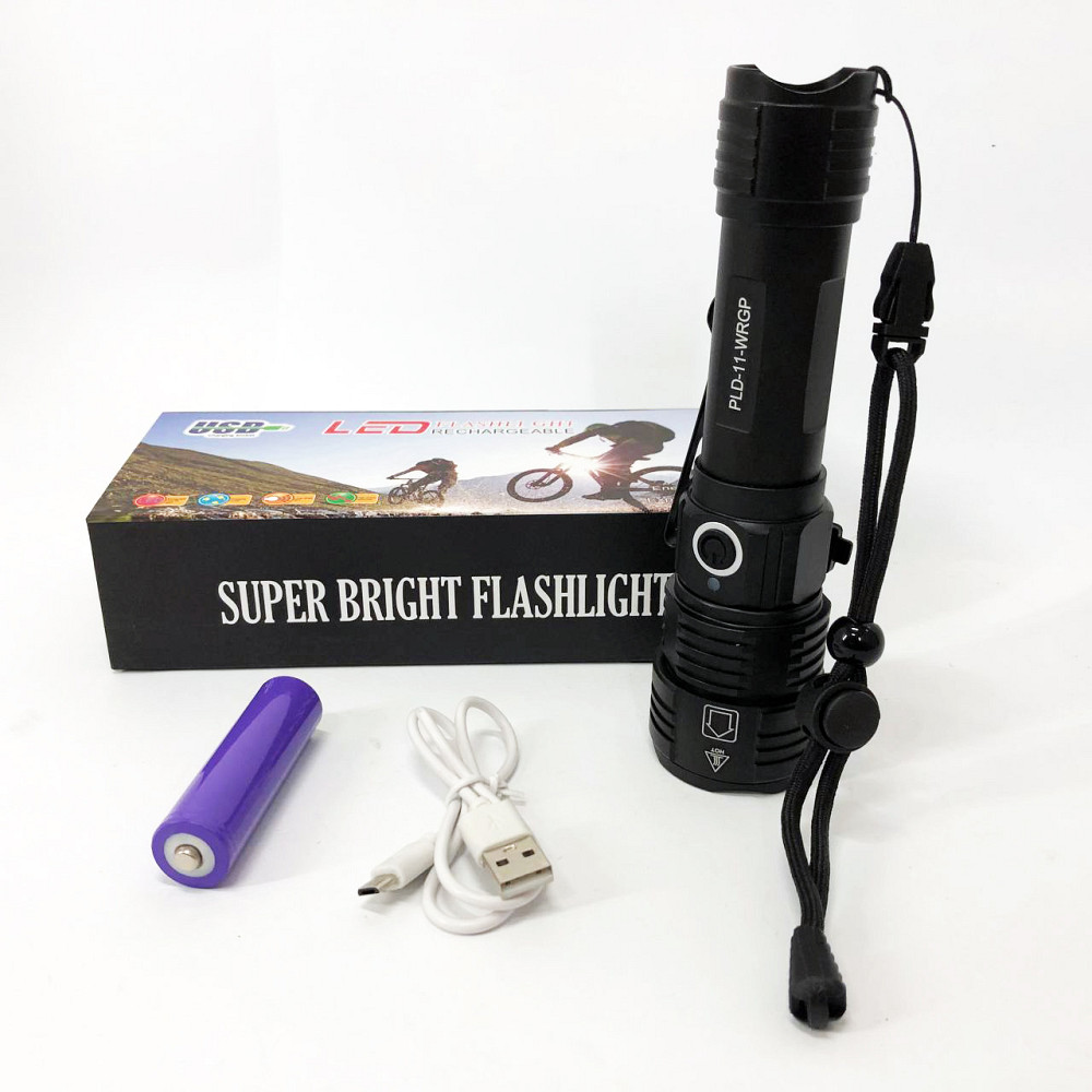 Фонарик police оригинал PLD-11-4XPE(RGB), Ручной аварийный фонарь, Алюминиевый фонарь 18650 PZ-54 Львов - изображение 7