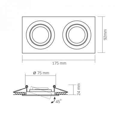 Світильник Videx VL-SPF23S-W Вінниця